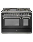 STEEL Cucine Ascot 120 cm - 6 Burners - Gas Fuel - Carvers Interiors - Cookers and Bathroom Showroom Wolverhampton