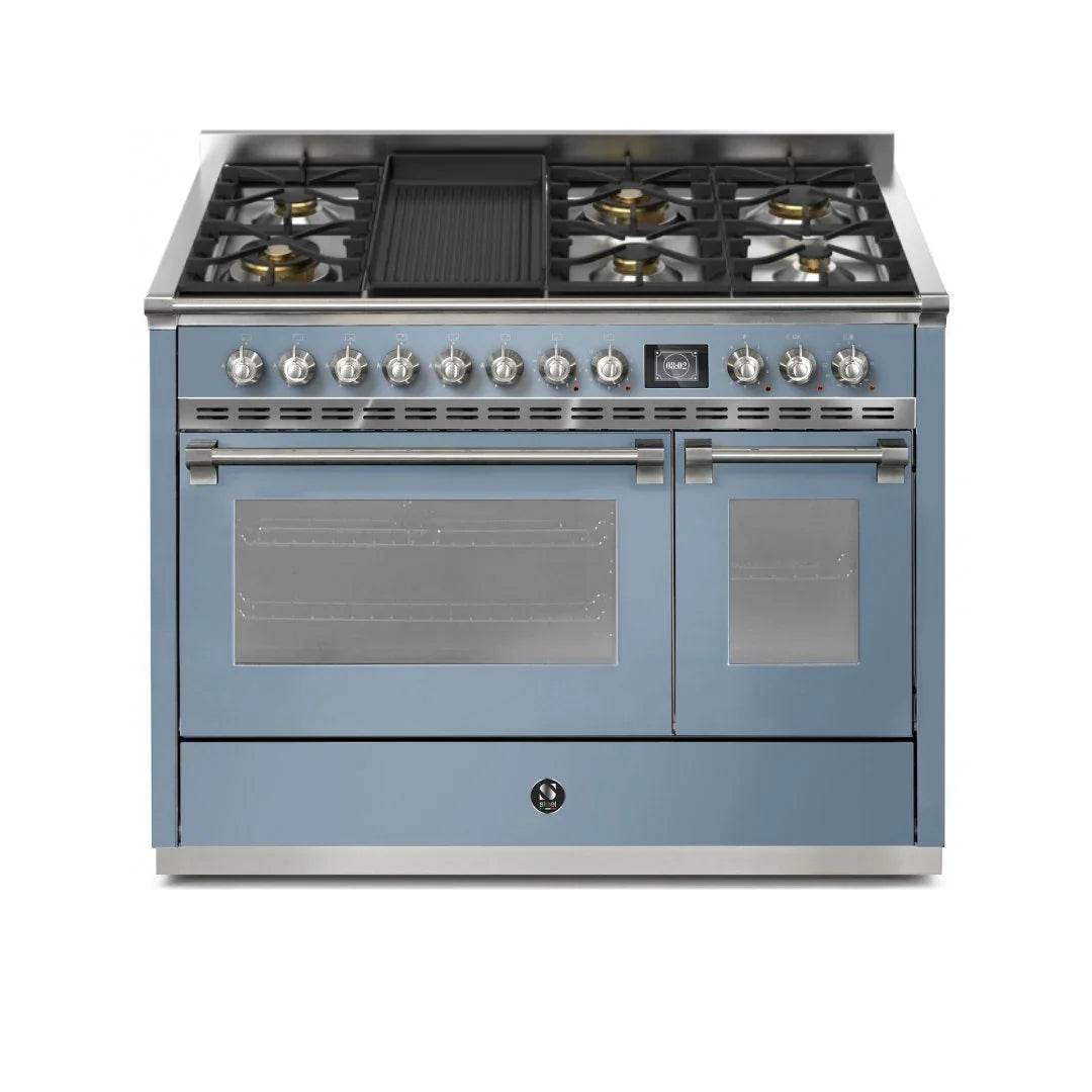 STEEL Cucine Ascot 120 cm - 6 Burners - Gas Fuel - Carvers Interiors - Cookers and Bathroom Showroom Wolverhampton
