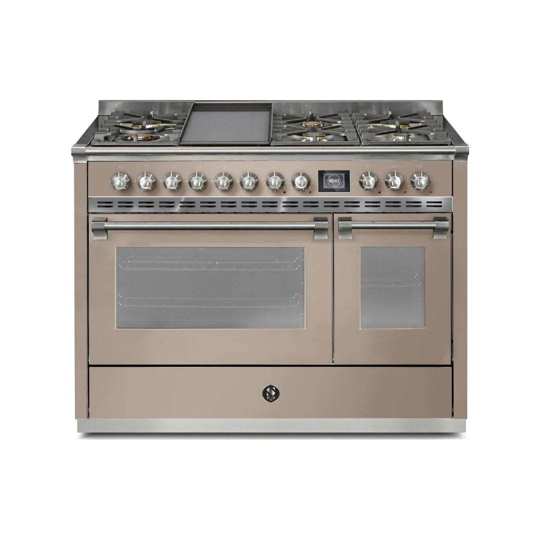 STEEL Cucine Ascot 120 cm - 6 Burners - Gas Fuel - Carvers Interiors - Cookers and Bathroom Showroom Wolverhampton