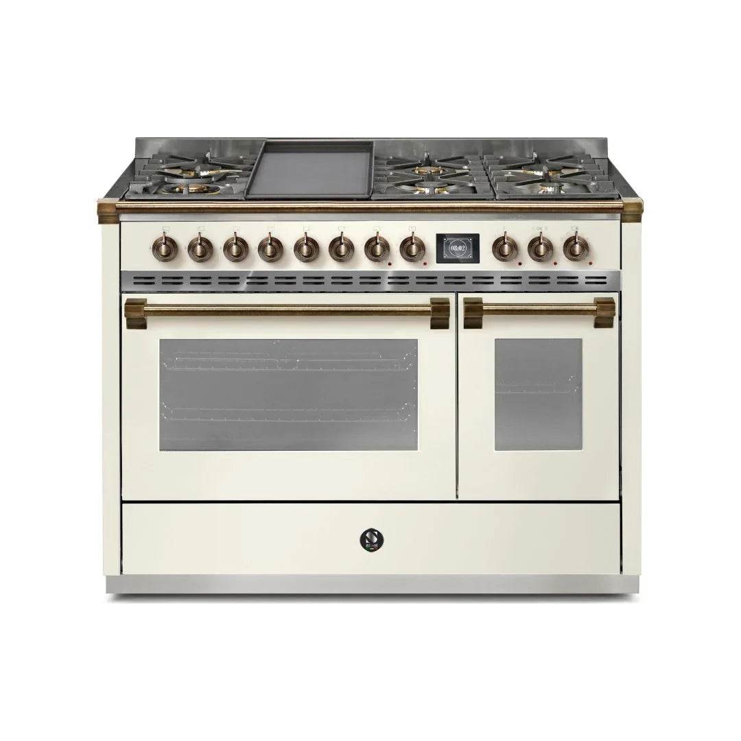 STEEL Cucine Ascot 120 cm - 6 Burners - Gas Fuel - Carvers Interiors - Cookers and Bathroom Showroom Wolverhampton