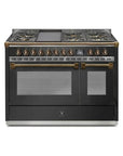STEEL Cucine Ascot 120 cm - 6 Burners - Gas Fuel - Carvers Interiors - Cookers and Bathroom Showroom Wolverhampton