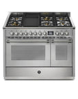 STEEL Cucine Ascot 120 cm - 6 Burners - Gas Fuel - Carvers Interiors - Cookers and Bathroom Showroom Wolverhampton