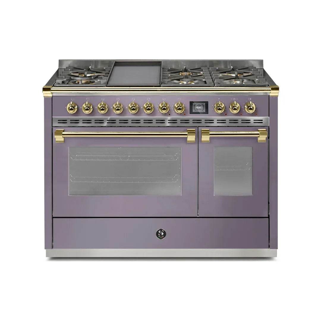 STEEL Cucine Ascot 120 cm - 6 Burners - Gas Fuel - Carvers Interiors - Cookers and Bathroom Showroom Wolverhampton