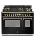 STEEL Cucine Ascot 120 cm - 6 Burners - Gas Fuel - Carvers Interiors - Cookers and Bathroom Showroom Wolverhampton