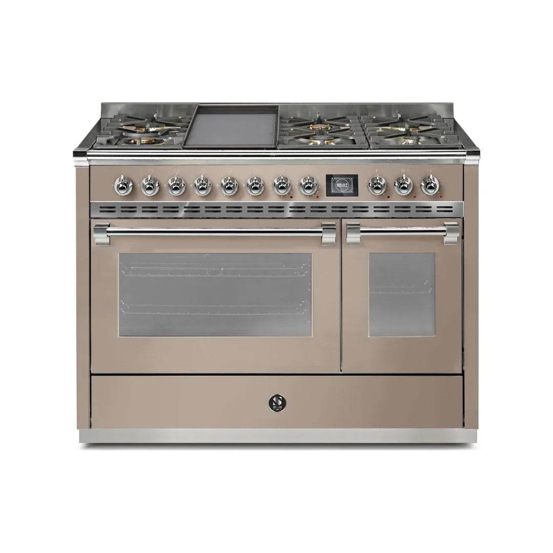 STEEL Cucine Ascot 120 cm - 6 Burners - Gas Fuel - Carvers Interiors - Cookers and Bathroom Showroom Wolverhampton