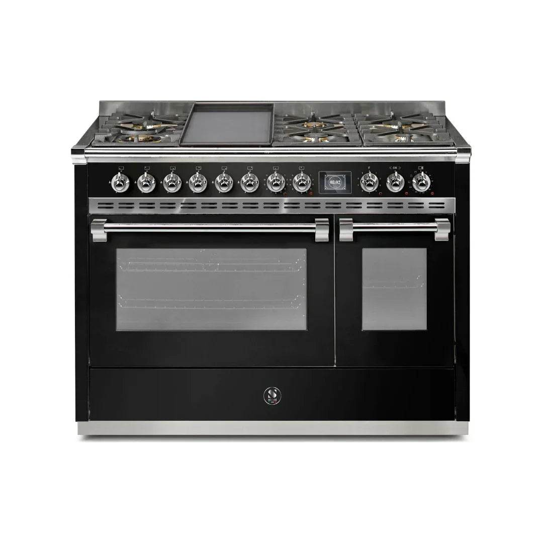STEEL Cucine Ascot 120 cm - 6 Burners - Gas Fuel - Carvers Interiors - Cookers and Bathroom Showroom Wolverhampton
