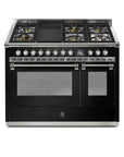 STEEL Cucine Ascot 120 cm - 6 Burners - Gas Fuel - Carvers Interiors - Cookers and Bathroom Showroom Wolverhampton