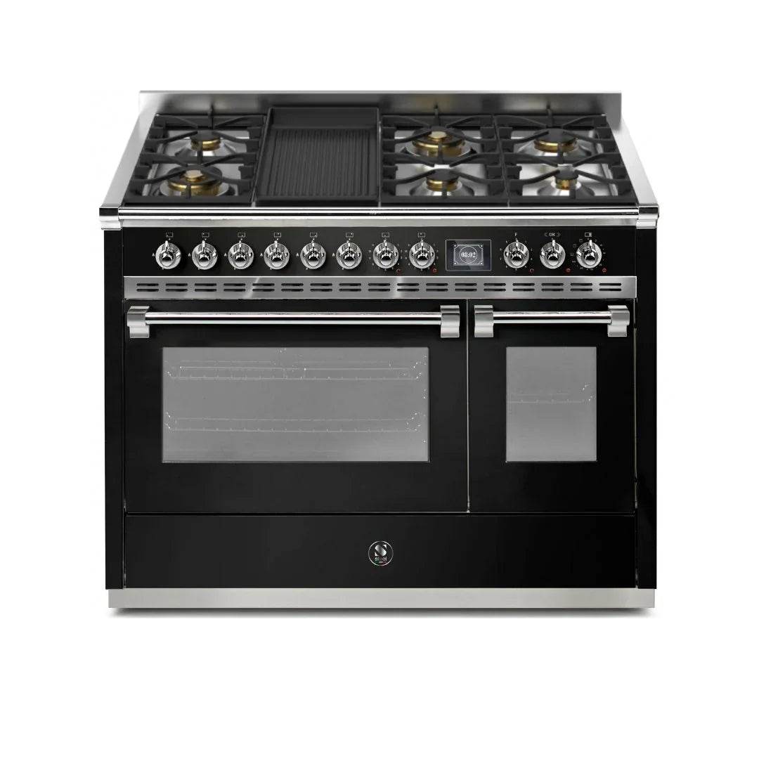 STEEL Cucine Ascot 120 cm - 6 Burners - Gas Fuel - Carvers Interiors - Cookers and Bathroom Showroom Wolverhampton