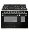 STEEL Cucine Ascot 120 cm - 6 Burners - Gas Fuel - Carvers Interiors - Cookers and Bathroom Showroom Wolverhampton