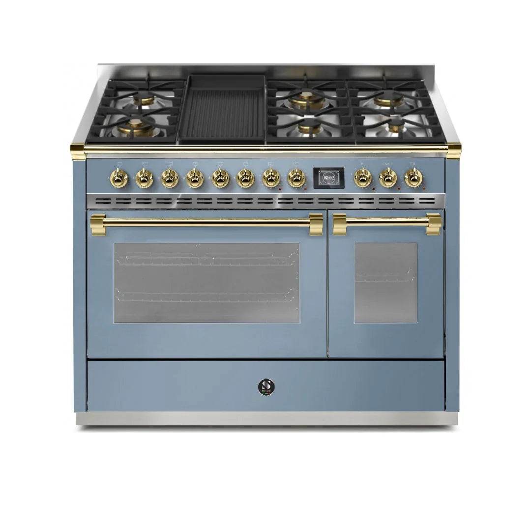 STEEL Cucine Ascot 120 cm - 6 Burners - Gas Fuel - Carvers Interiors - Cookers and Bathroom Showroom Wolverhampton