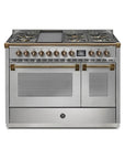STEEL Cucine Ascot 120 cm - 6 Burners - Gas Fuel - Carvers Interiors - Cookers and Bathroom Showroom Wolverhampton