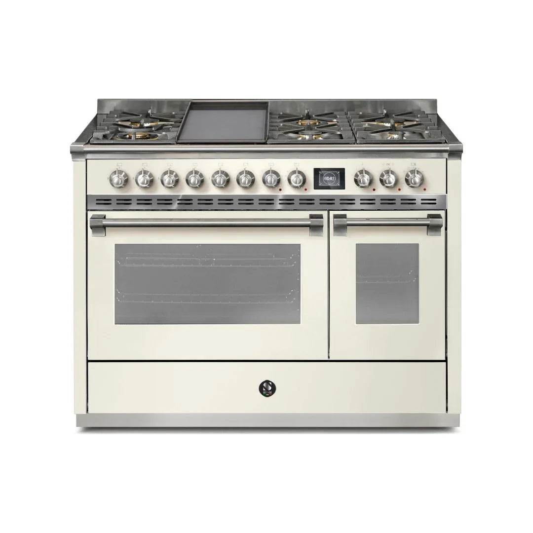 STEEL Cucine Ascot 120 cm - 6 Burners - Gas Fuel - Carvers Interiors - Cookers and Bathroom Showroom Wolverhampton
