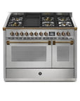 STEEL Cucine Ascot 120 cm - 6 Burners - Gas Fuel - Carvers Interiors - Steel Cucine