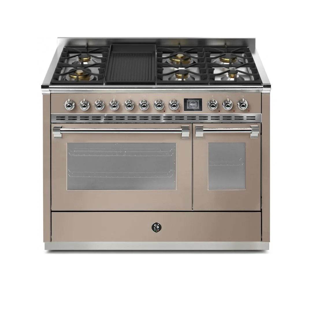 STEEL Cucine Ascot 120 cm - 6 Burners - Gas Fuel - Carvers Interiors - Cookers and Bathroom Showroom Wolverhampton