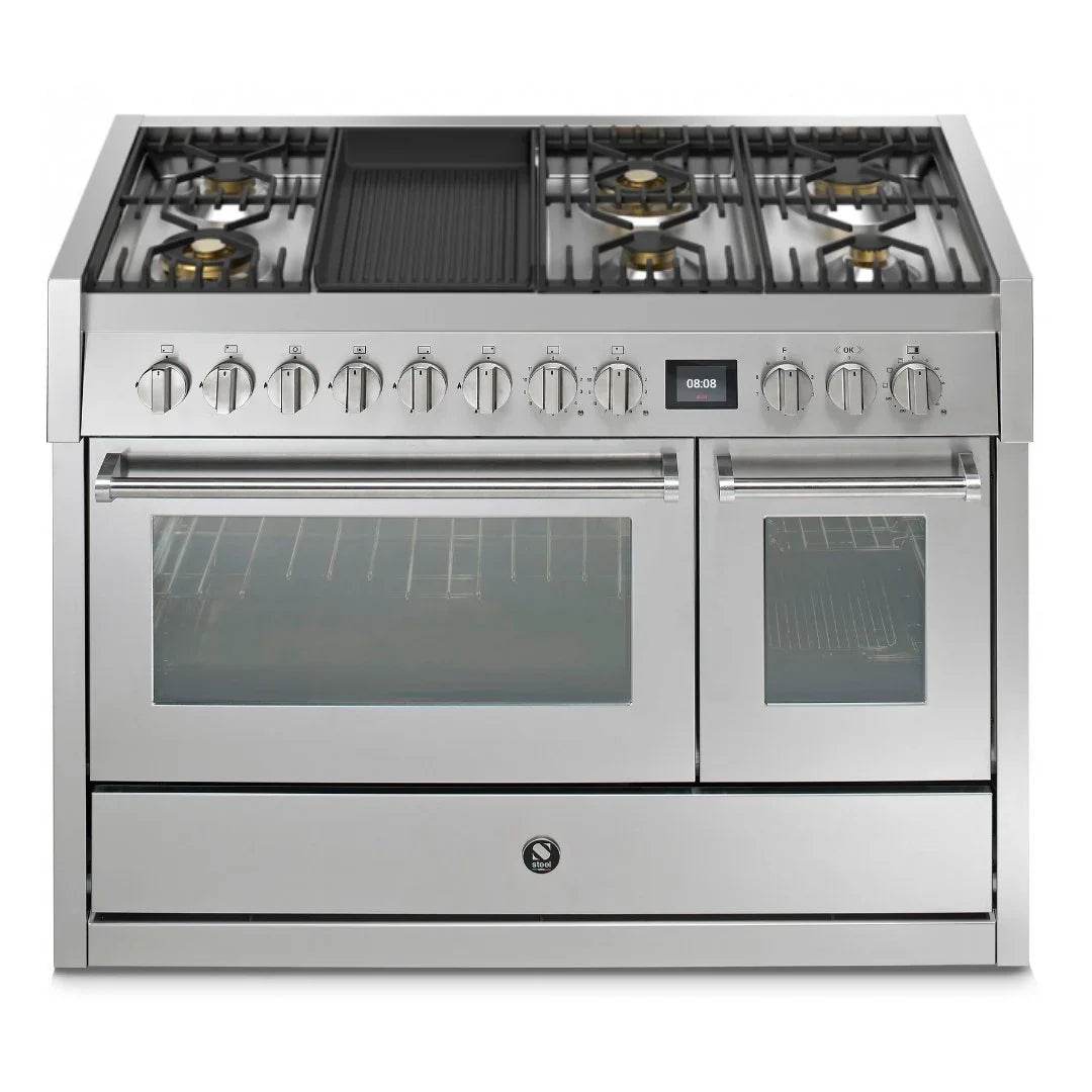 STEEL Cucine Genesi 120 cm - Carvers Interiors - Cookers and Bathroom Showroom Wolverhampton