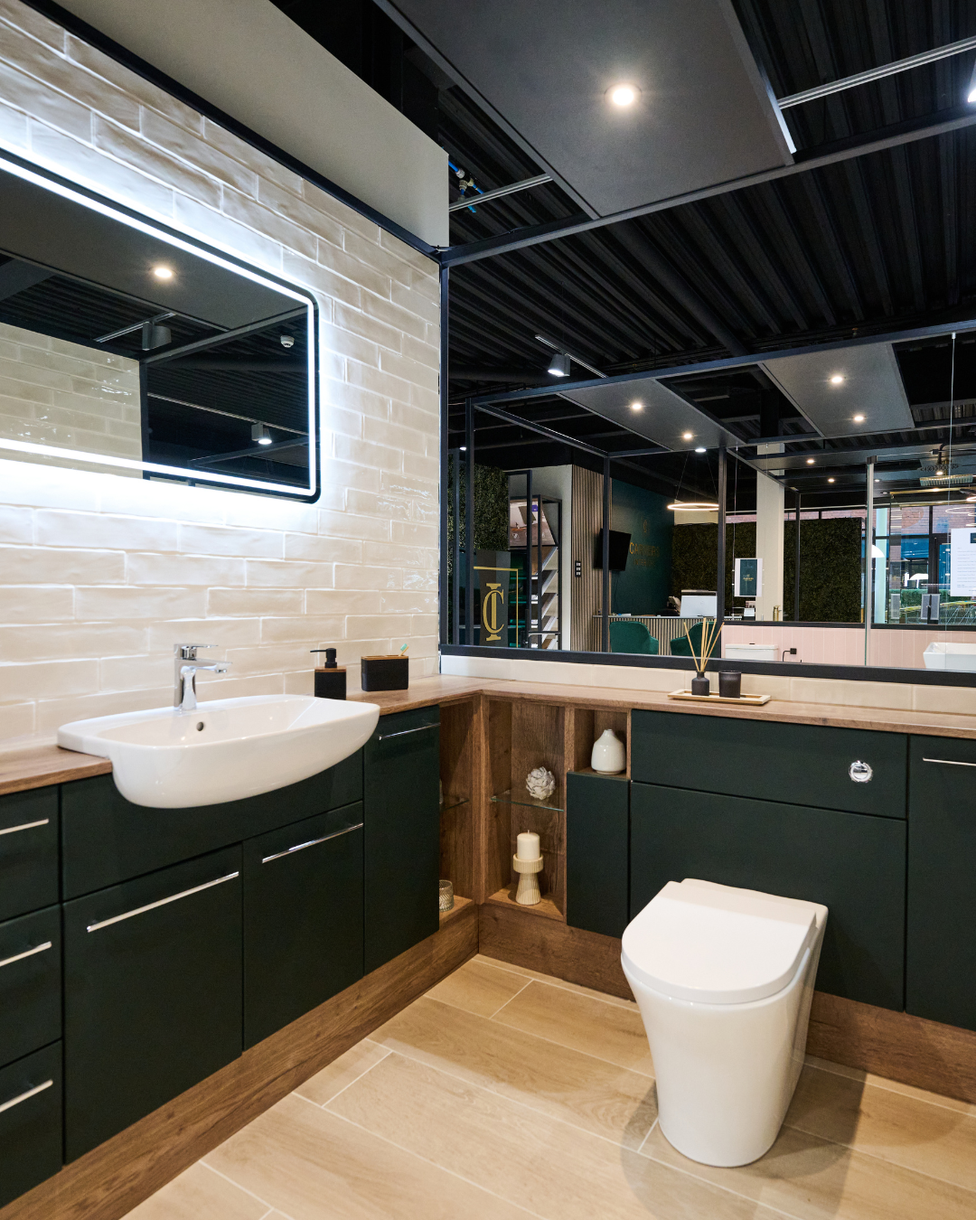 Ex-Display Bathroom Suite - Utopia Nadia Dorcester Oak