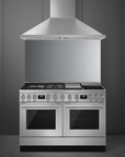 Smeg Portofino 120cm Duel Fuel Cooker CPF120IGMPBL - Stainless Steel - Carvers Interiors - Carvers Interior