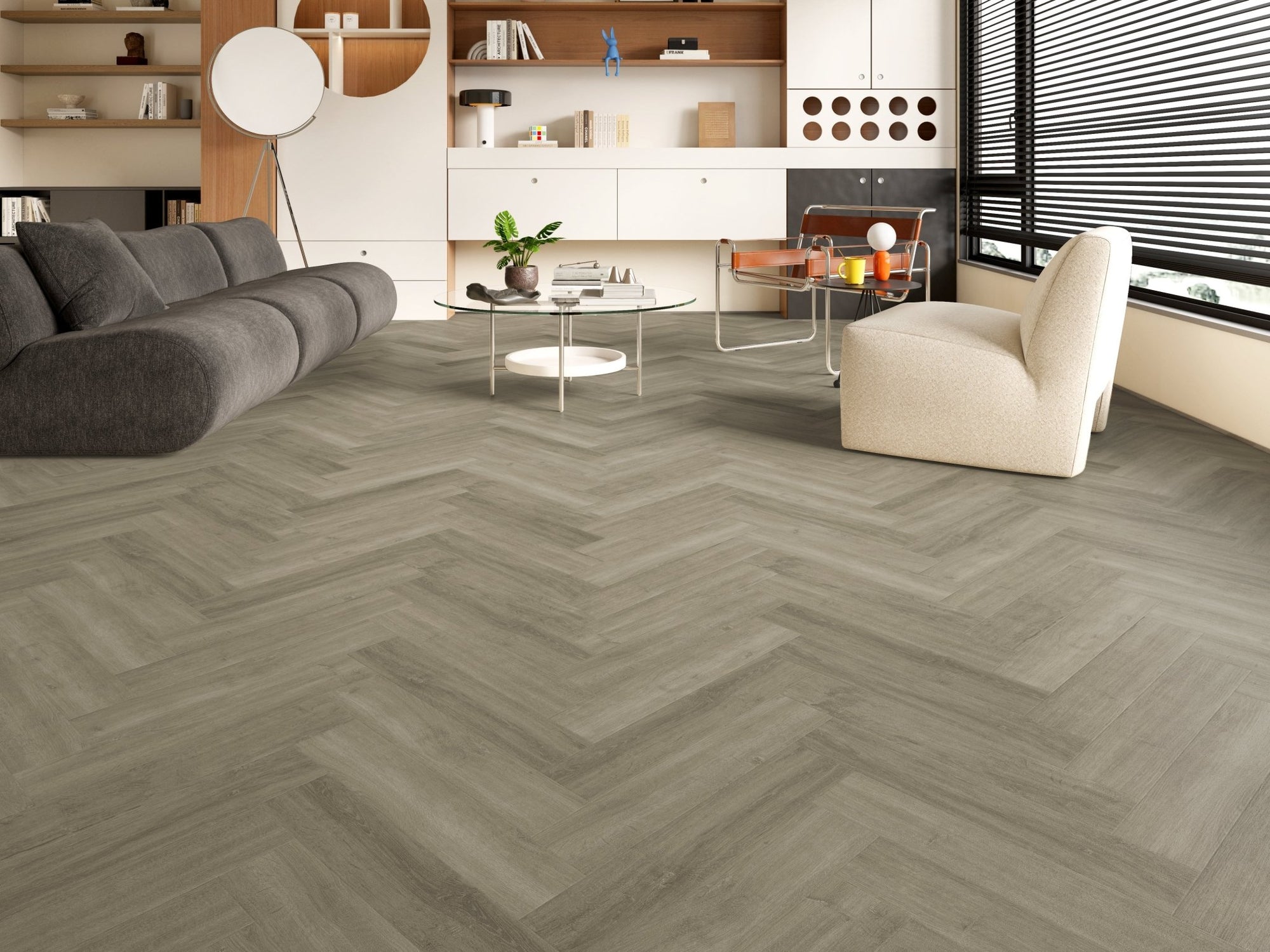 2mm LVT Glue Down Vinyl Flooring – Herringbone – Savannah Oak - 5.81m² per Pack - Carvers Interiors - THE FLOORING STORE
