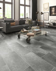 5.5mm SPC Rigid Core Vinyl Flooring – Stone Pre-Grouted Tile – Palisade Stone Grey - 1.97m² per Pack - Carvers Interiors - THE FLOORING STORE