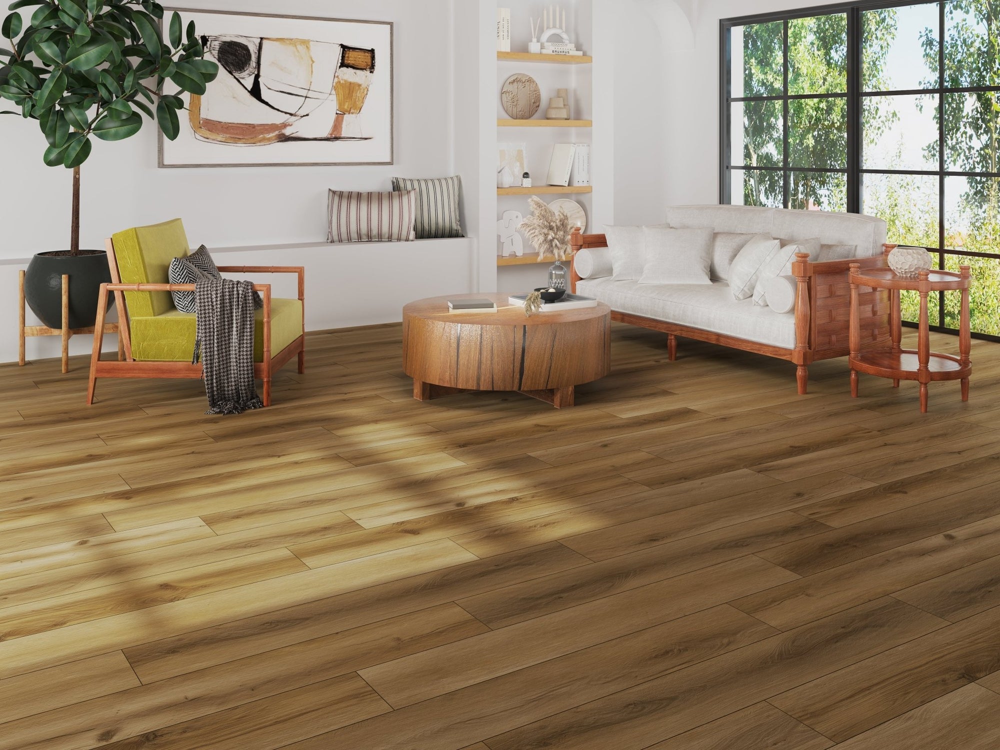 5mm SPC Rigid Core Vinyl Flooring – 1.2m Plank – Silverleaf Oak - 2.85m² per Pack - Carvers Interiors - THE FLOORING STORE