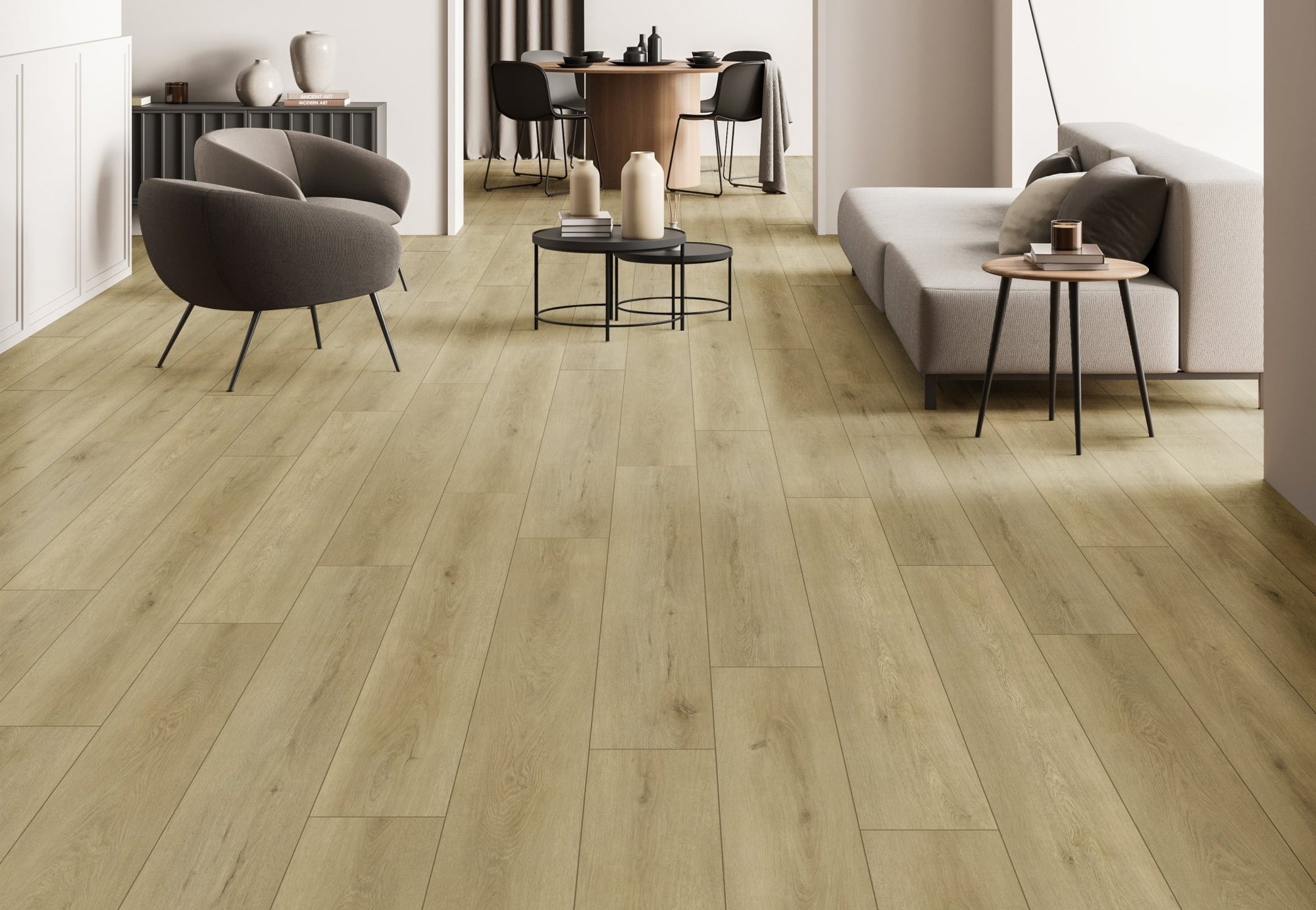 5mm SPC Rigid Core Vinyl Flooring – 1.2m Plank – Woodland Oak - 2.85m² per Pack - Carvers Interiors - THE FLOORING STORE