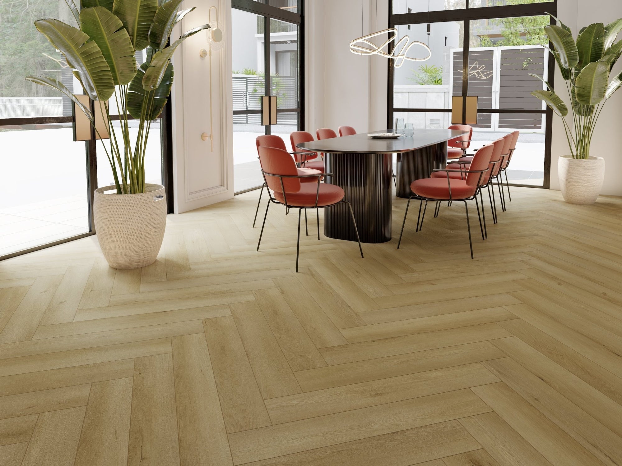 5mm SPC Rigid Core Vinyl Flooring – Herringbone – Bluewood Oak - 2.82m² per Pack - Carvers Interiors - THE FLOORING STORE