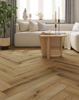 5mm SPC Rigid Core Vinyl Flooring – Herringbone – Parkside Oak - 2.82m² per Pack - Carvers Interiors - THE FLOORING STORE