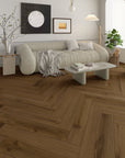 5mm SPC Rigid Core Vinyl Flooring – Herringbone – Silverleaf Oak - 2.82m² per Pack - Carvers Interiors - THE FLOORING STORE