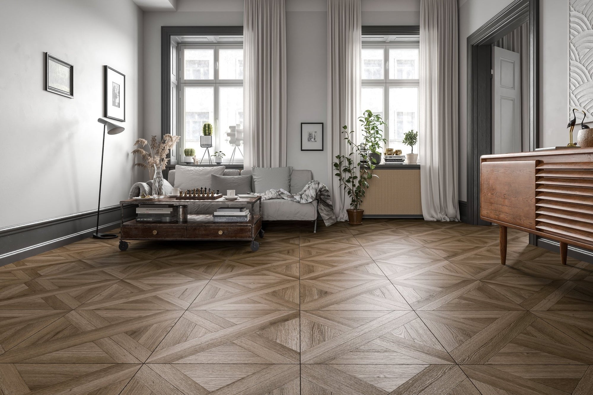 6.5mm SPC Rigid Core Vinyl Flooring – Parquet – Woking Oak - 1.80m² per Pack - Carvers Interiors - THE FLOORING STORE