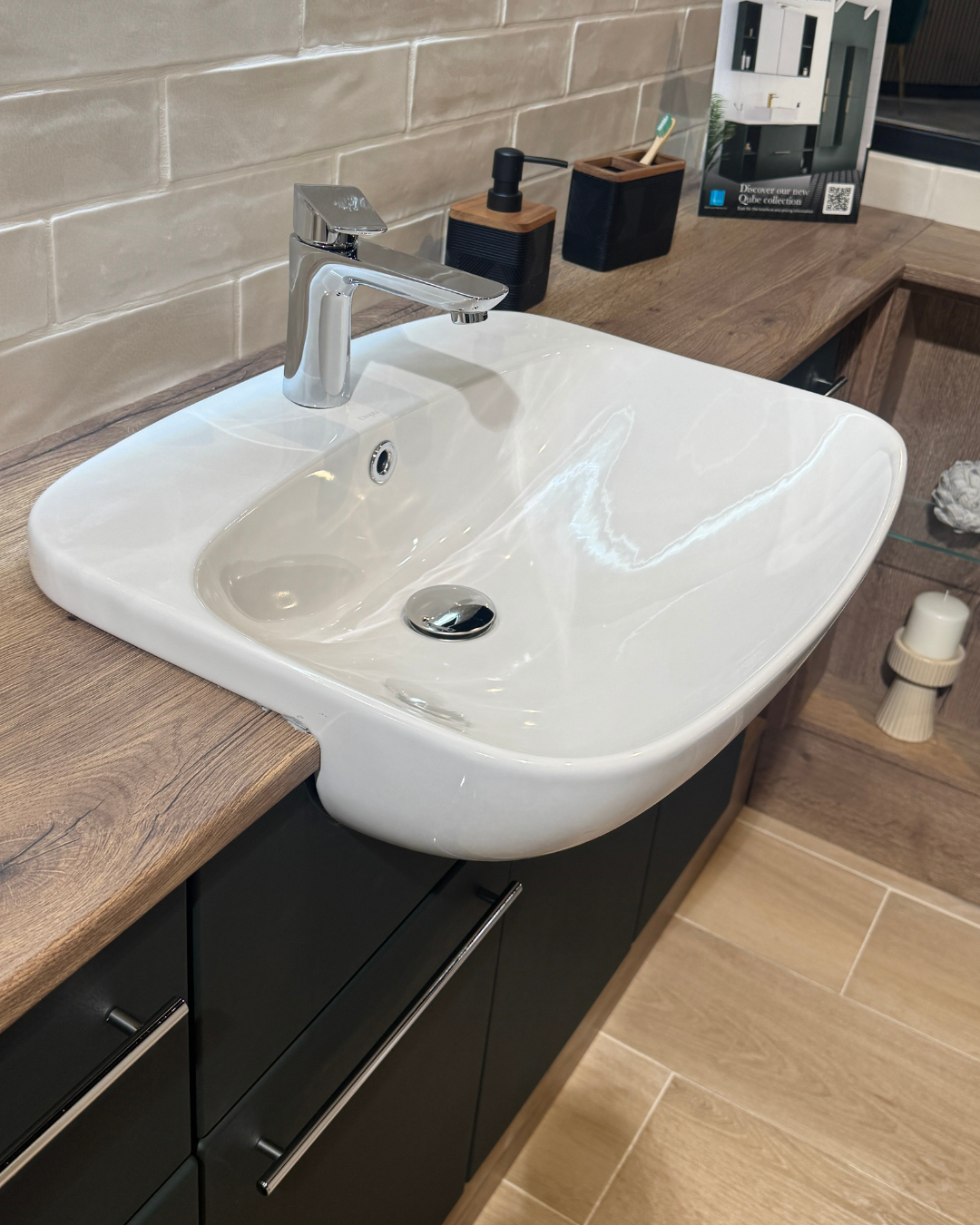 Ex-Display Bathroom Suite - Utopia Nadia Dorcester Oak