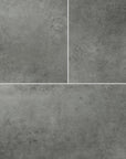 5.5mm SPC Rigid Core Vinyl Flooring – Stone Pre-Grouted Tile – Palisade Stone Grey - 1.97m² per Pack
