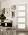 Coventry White Primed Interior Door Glazed - Carvers Interiors - Carvers Interiors