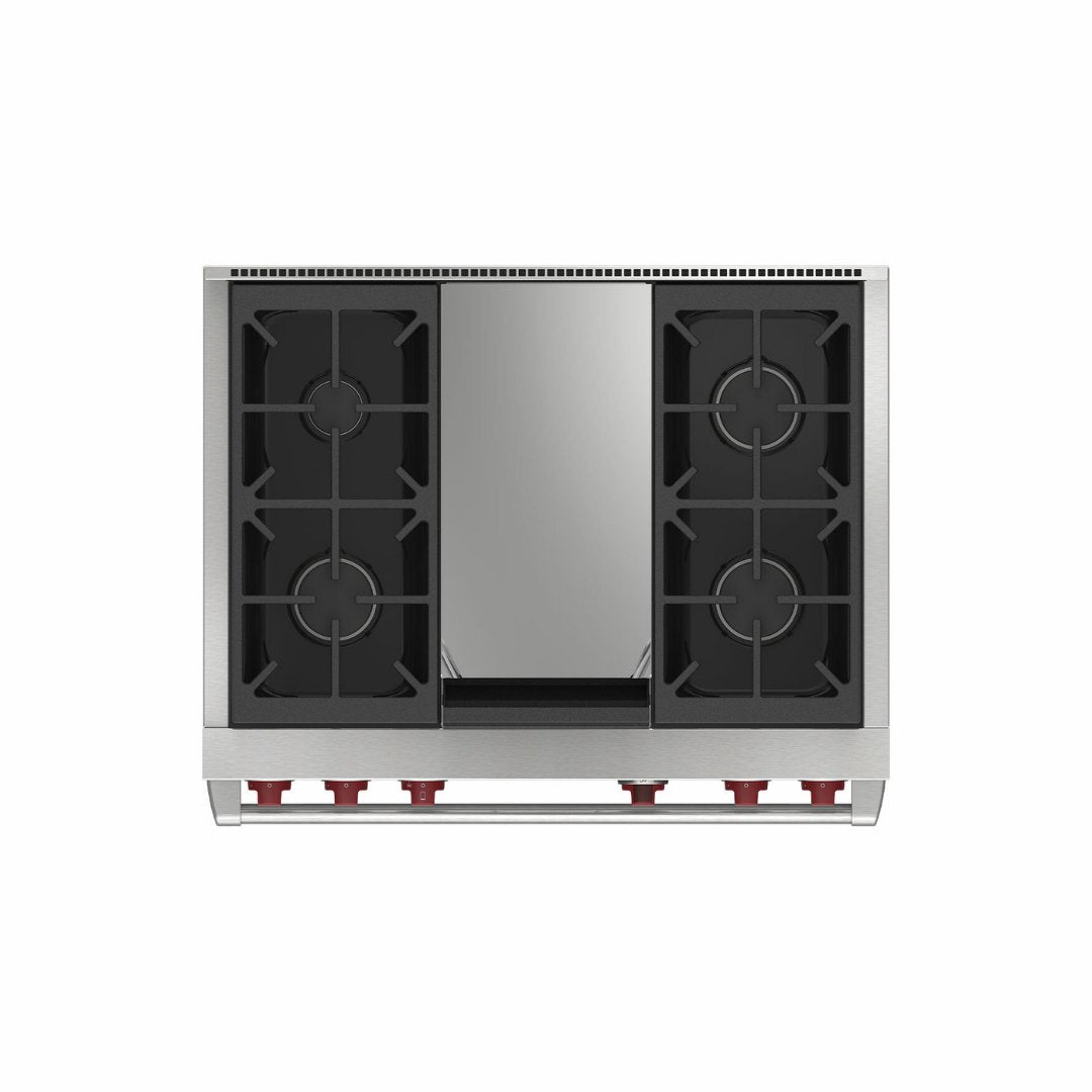 Wolf - Dual Fuel Range - 4 Burner &amp; Griddle - Carvers Interiors - Wolf