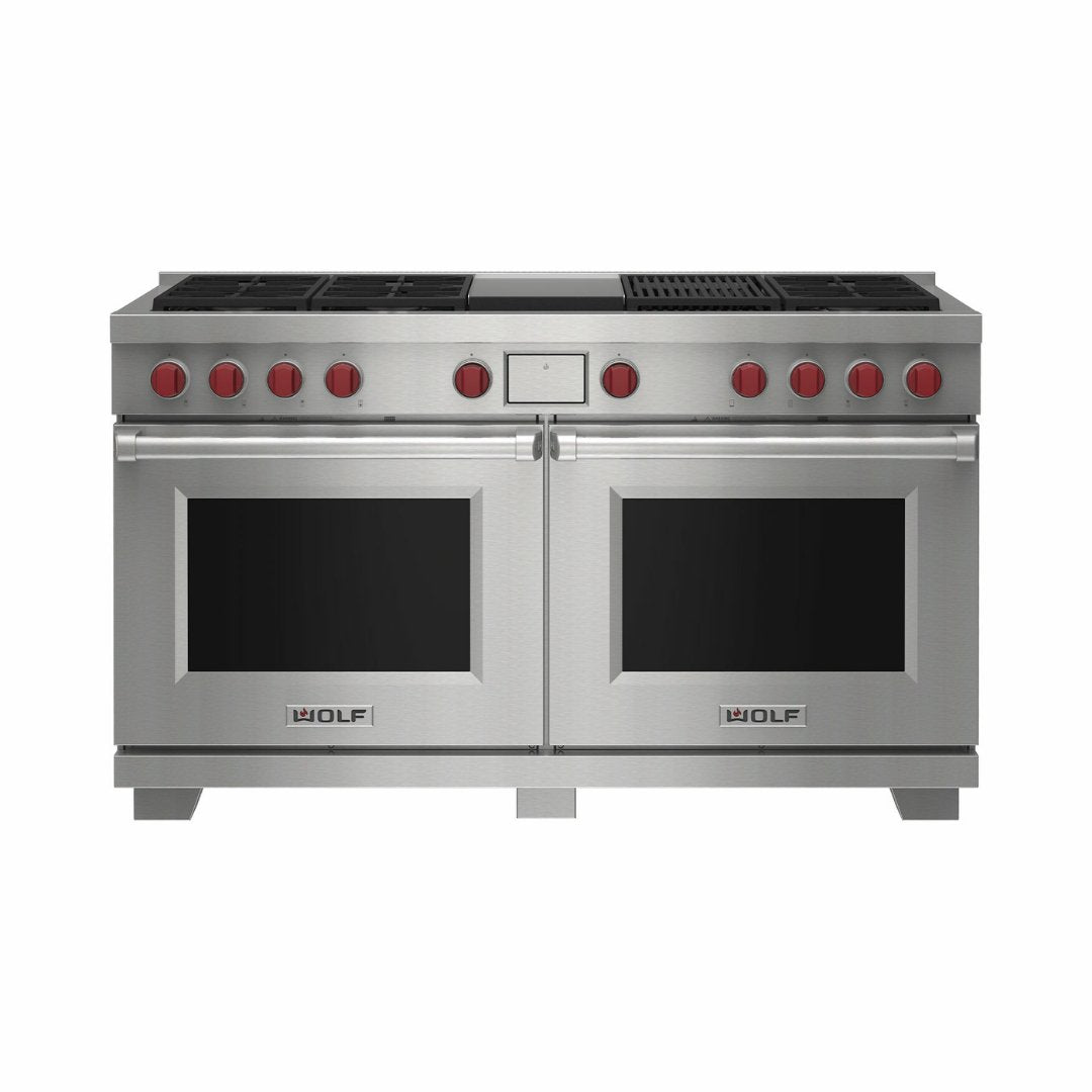 Wolf - Dual Fuel Range, 6 Burner, Chargrill &amp; Griddle - Carvers Interiors - Wolf