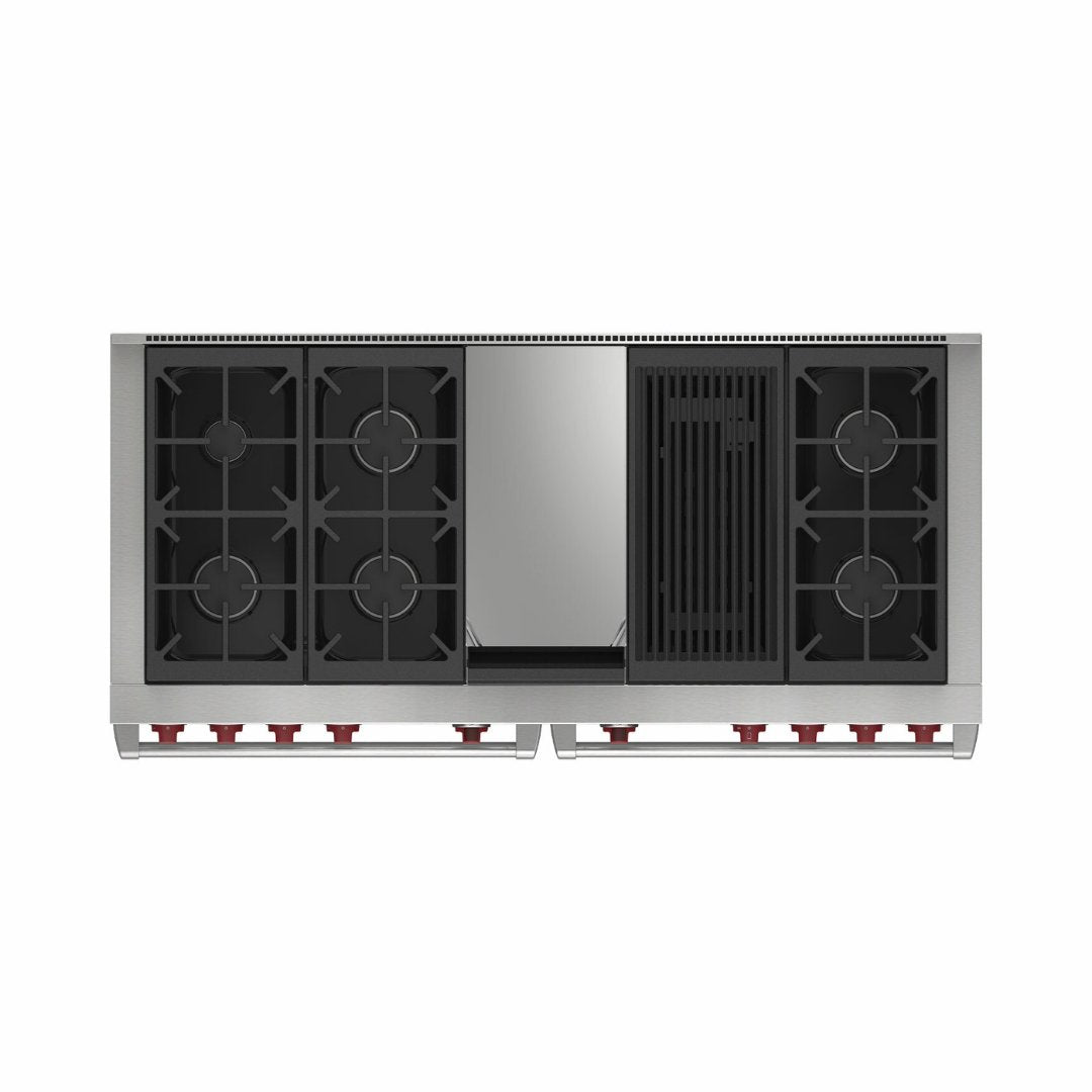 Wolf - Dual Fuel Range, 6 Burner, Chargrill & Griddle - Carvers Interiors - Wolf