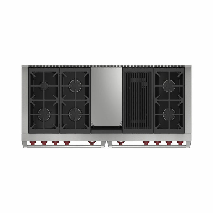 Wolf - Dual Fuel Range, 6 Burner, Chargrill & Griddle - Carvers Interiors - Wolf