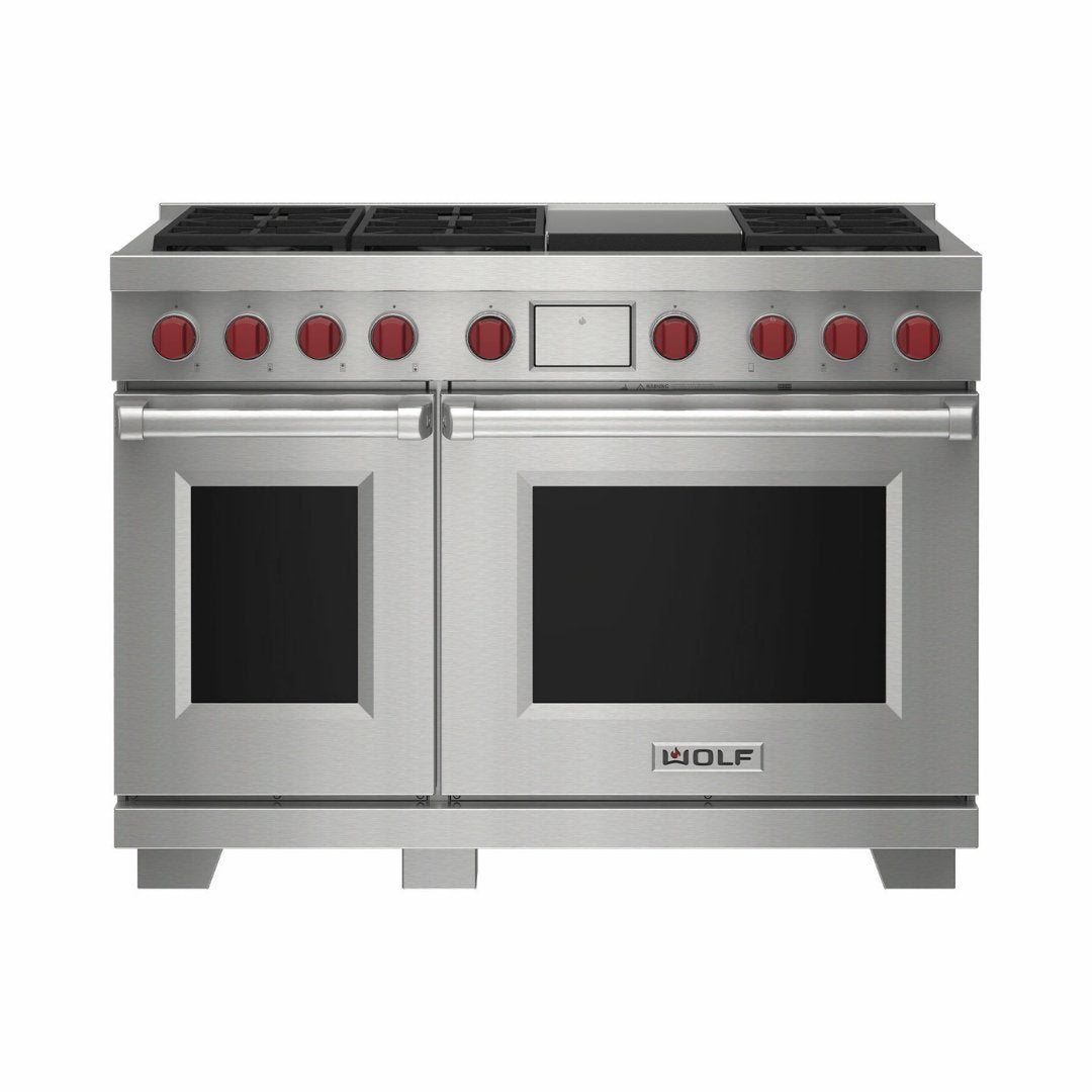 Wolf - Dual Fuel Range, 6 Burner &amp; Griddle - Carvers Interiors - Wolf