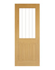 Ely Prefinished Oak Interior Door - 2 Panel Glazed - Carvers Interiors - Carvers Interiors