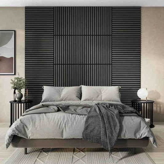 Acoustic Slat Square - Grey - Carvers Interiors - Cookers and Bathroom Showroom Wolverhampton