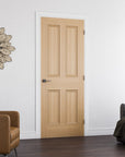 Kingston Unfinished Oak Interior Door - Carvers Interiors - Carvers Interiors