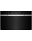 Wolf - M Series Contemporary Black Glass Convection Steam Oven with Retractable Handle - Carvers Interiors - Wolf