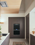 Wolf - M Series Contemporary Black Glass Convection Steam Oven with Retractable Handle - Carvers Interiors - Wolf