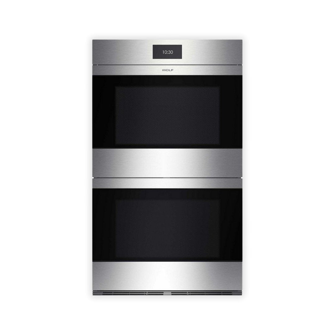 Wolf - M Series Contemporary Stainless Steel Double Oven - Carvers Interiors - Wolf