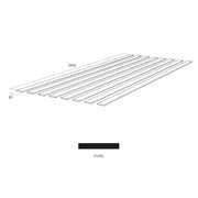 Wall Panel Kit: MDF Bulk Shaker Panel Strips (Kit 19) MR - 8 Slatts - Carvers Interiors - Cheshire Mouldings