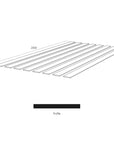 Wall Panel Kit: Mdf Bulk Shaker Panel Strips (Kit 20) MR - 8 Slatts - Carvers Interiors - Cheshire Mouldings