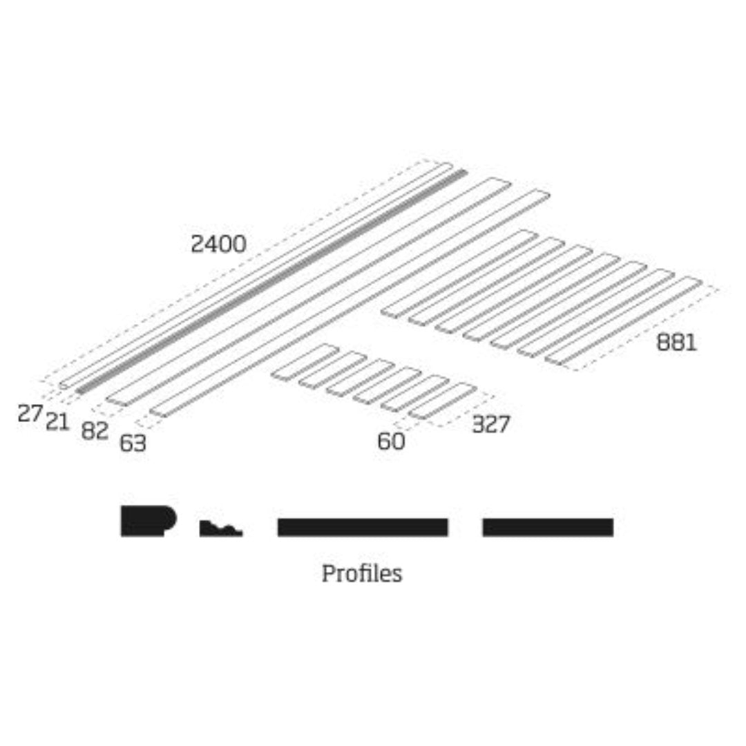 Wall Panel Kit: MDF (WPKT6) - Carvers Interiors - Cheshire Mouldings