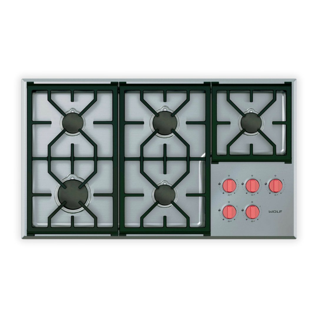 Wolf - Professional Gas Cooktop - 914mm - Carvers Interiors - Wolf