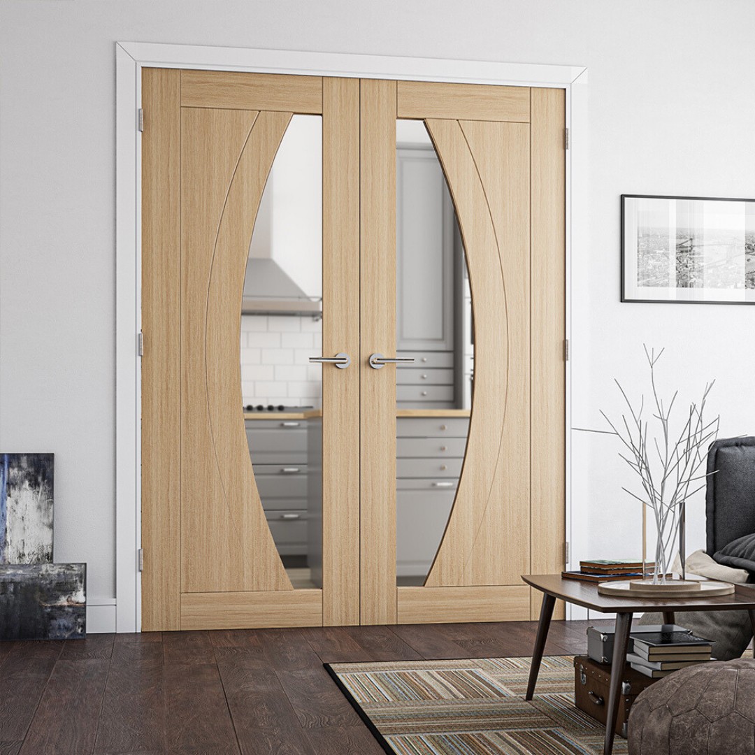 Ravello Prefinished Oak Glazed Interior Door - Carvers Interiors - Carvers Interiors