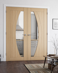 Ravello Prefinished Oak Glazed Interior Door - Carvers Interiors - Carvers Interiors