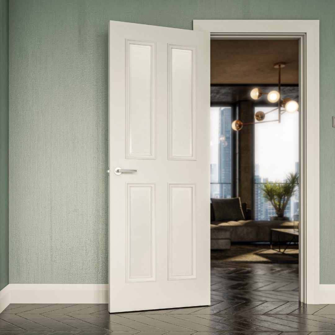 Rochester White Primed Interior Door - Carvers Interiors - Carvers Interiors